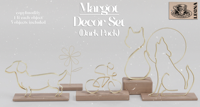 - Legna - Margot Decor Set (Dark Pack)