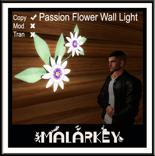 Passion Flower Wall Light