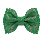 LL stpattybowtie802 Full Perm bowtie bow hair tie accessory fancy wearable green St Saint Patrick's Patty's elegant