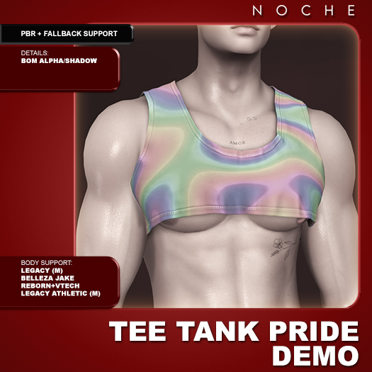 Noche. Tee Tank Pride DEMO