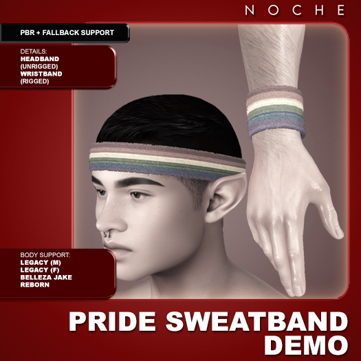 Noche. Pride Sweatbands DEMO