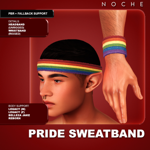 Noche. Pride Sweatbands