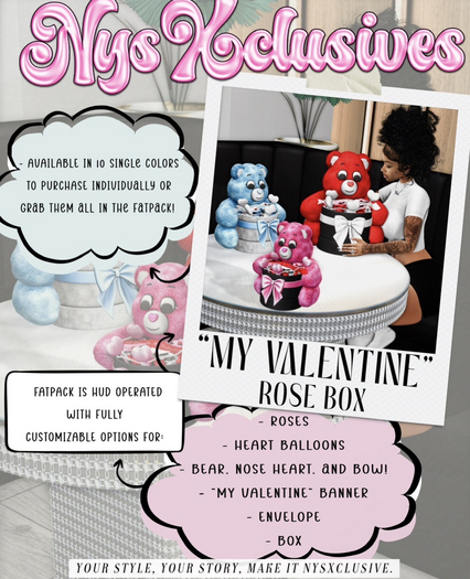 !NW- My Valentine Flower Box (Red)