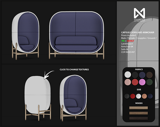 Youneed - Capsule Sofa fullset  50%OFF / TSSMP 