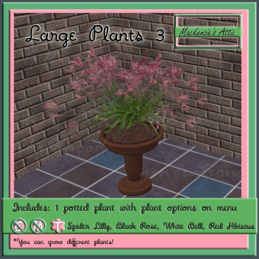 M.A.] Misc Large  Potted Plants 3 (Boxed-Transfer)