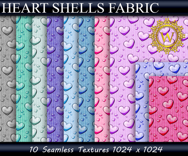 Heart Shells Fabric Textures