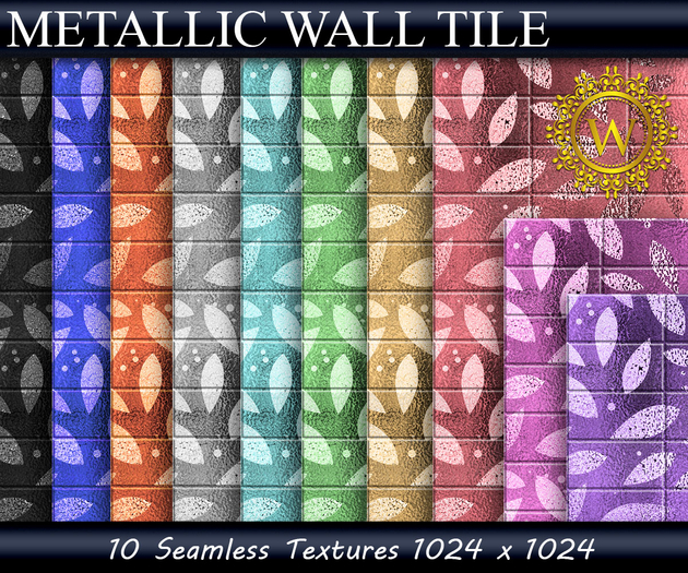 Metallic Wall Tile Textures