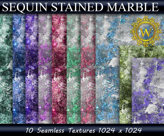 Sequin Stained Marble Textures