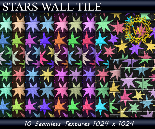 Stars Wall Tile Textures