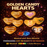 Golden Candy Hearts – Interactive | Musical & Non-Musical