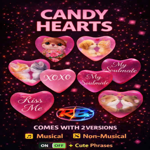 Pink Candy Hearts Hearts – Interactive | Musical & Non-Musical