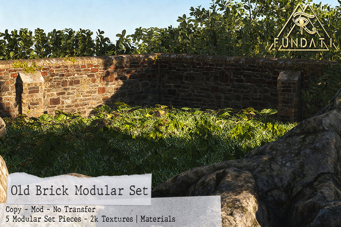 ( Fundati ) Old Brick Wall Modular Set