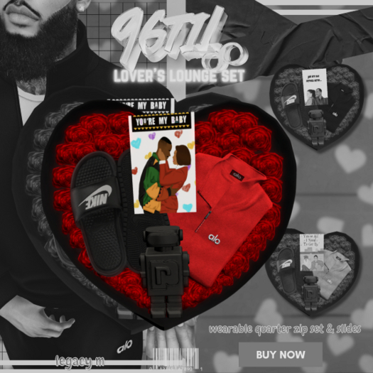 lovers lounge set - red