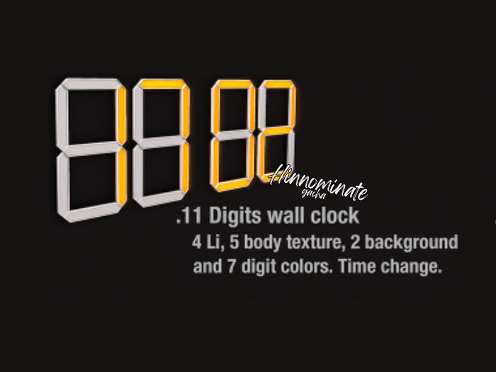 .11 [ kunst ] - Digits wall clock