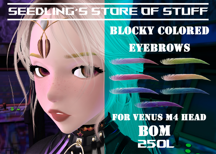M4 Venus Blocky Colored Brows (BoM)