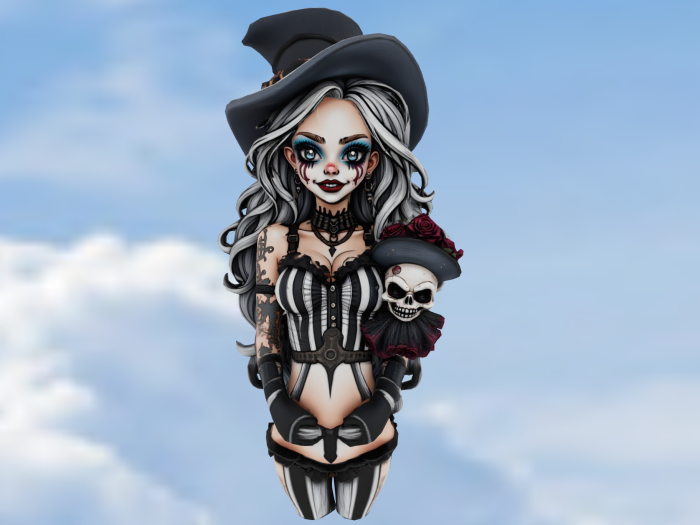 Gothic Clown Bust FULL PERM
