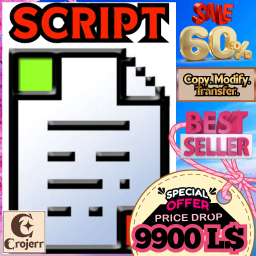 Object Position Reset V1 – Full Perm Reset Script ( With Notecard of How to Use This Script & its Benefit )