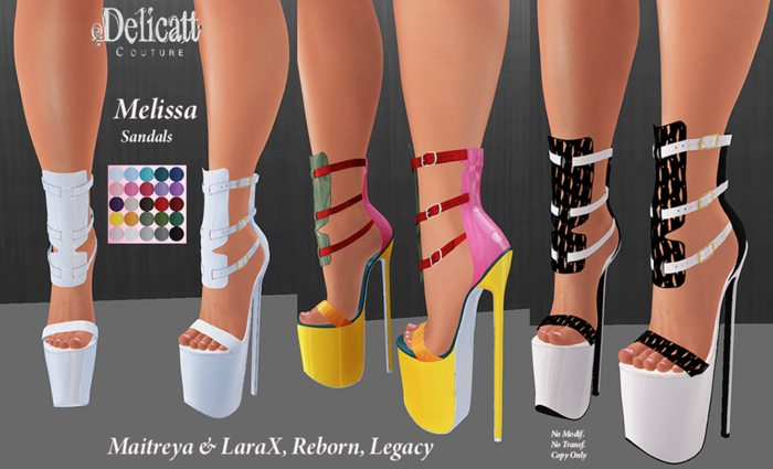♥PROMO72HOURS♥Delicatt Couture - MELISSA SANDALS - FEB.09♥2026♥