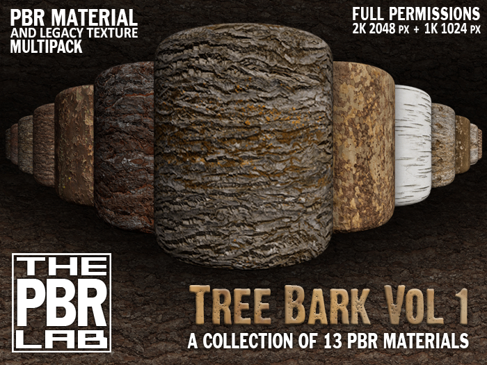 The PBR Lab - Tree Bark Vol 1 Multipack