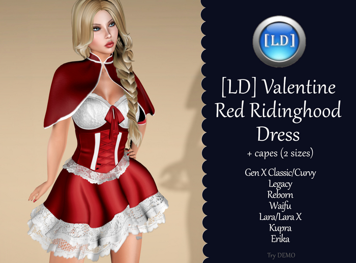 [LD] Valentine  Red Riding"hood"  Dress