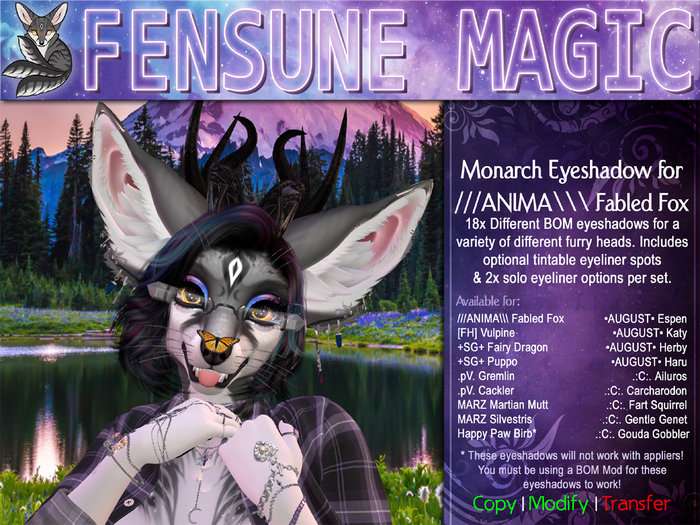 .:FM:. Fabled Fox Monarch Eyeshadow Set