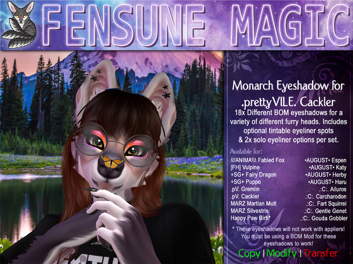 .:FM:. Cackler Monarch Eyeshadow Set