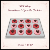DFS Vday Sweetheart Sparkle Cookies - ACTUAL ITEM