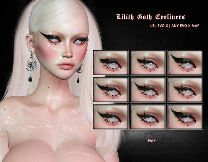 [PAIX] Lilith Gothic Eyeliner - [FATPACK]