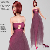 Tresor Couture~One Heart Wine Updated Sizes Valentine PROMO
