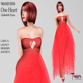 Tresor Couture~One Heart Red Updated Sizes Valentine PROMO
