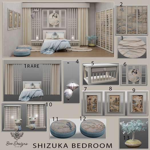 08 Bee Designs  Shizuka Bedroom
