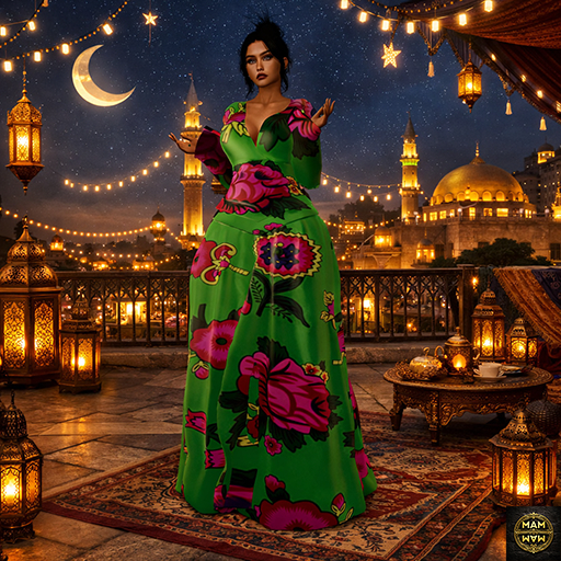 ..MAM..SA7AB-DRESS(GREEN)-2026