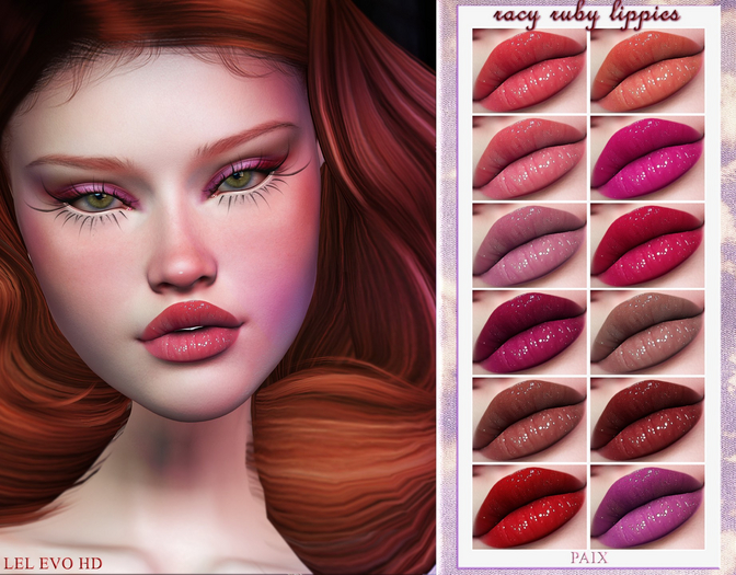 [PAIX] Racy Ruby Lipgloss - [FATPACK]
