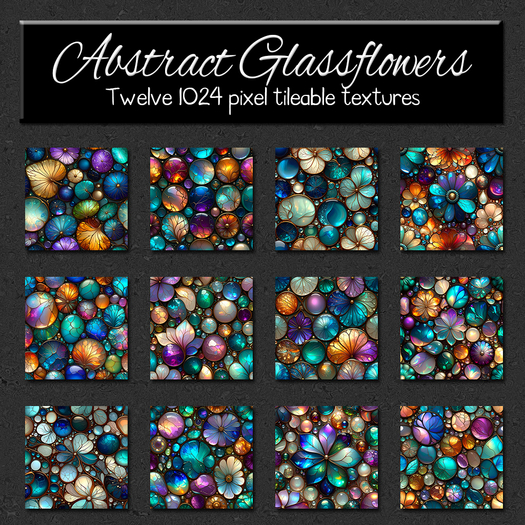 *Wallflowers* Abstract Glassflowers