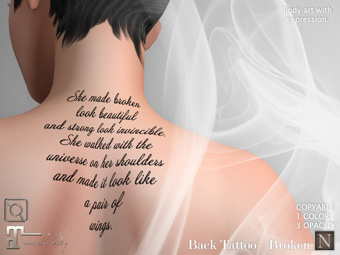 [Nerium] Back Tattoo - Broken