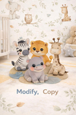 Safari baby pals crate