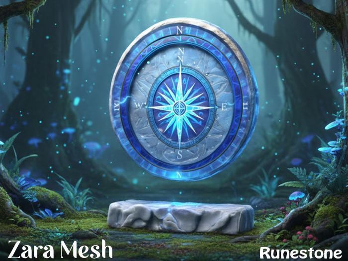 ZM PBR Runestone Compass FULL PERM MESH
