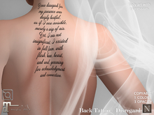 [Nerium] Back Tattoo - Disregard