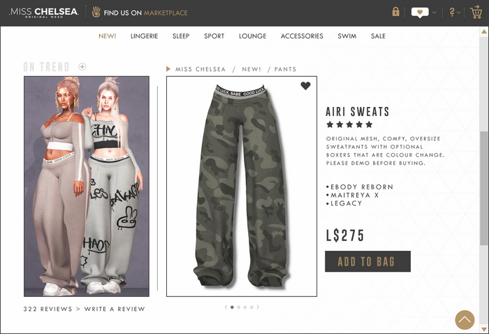 .miss chelsea. Airi Sweats Camo