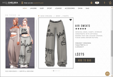 .miss chelsea. Airi Sweats Graffiti Grey