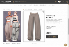 .miss chelsea. Airi Sweats Mink Stripe