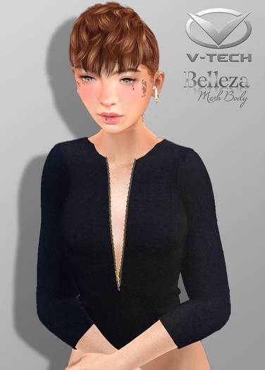 Brutal Riley V Zip Down Black Freya V Tech
