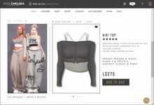 .miss chelsea. Airi Top Charcoal