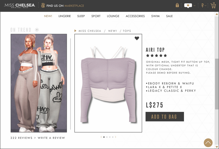 .miss chelsea. Airi Top Lilac