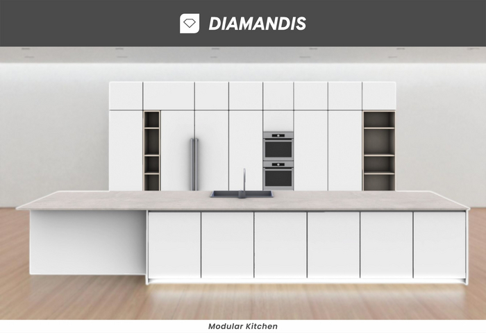 Diamandis | Modular Kitchen (Modern, Minimalist)