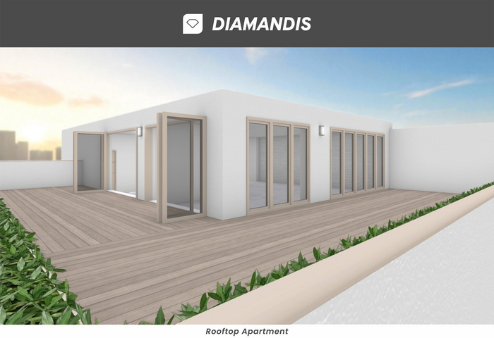 Diamandis | Rooftop Apartment (Modern Skybox)