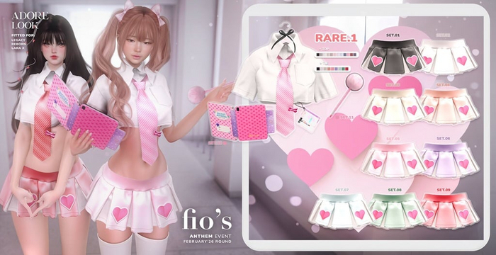 .:Fio's - Adore Look GACHA - set1:.