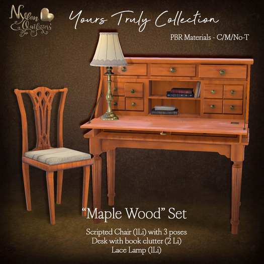 (NO) Yours Truly Collection- Maple Wood Set