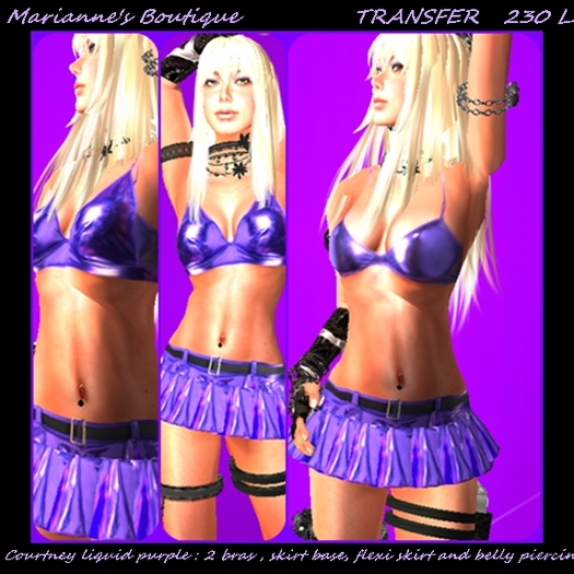 Courtney liquid purple