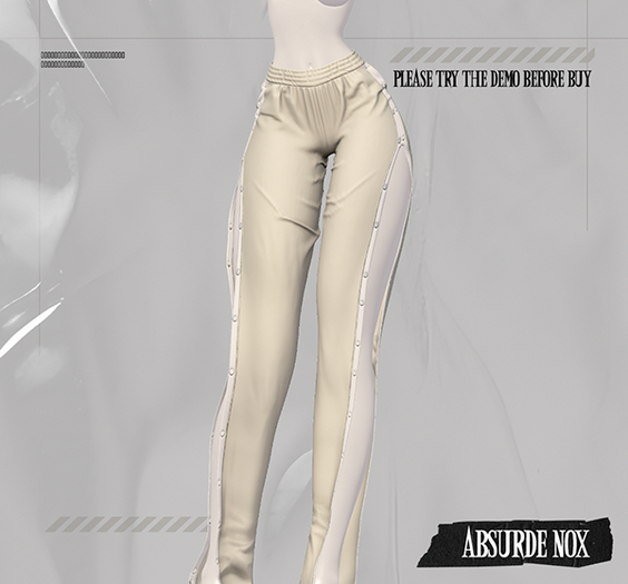 Absurde Nox - Jogging Fendu // Offwhite